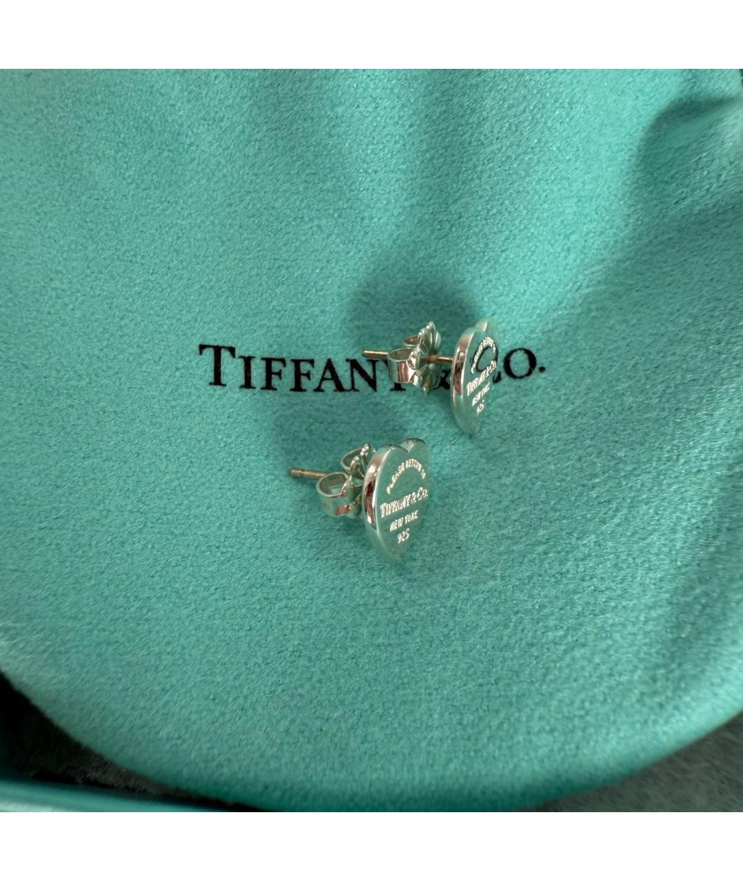 TIFFANY&CO Серебряные серебряные серьги, фото 4