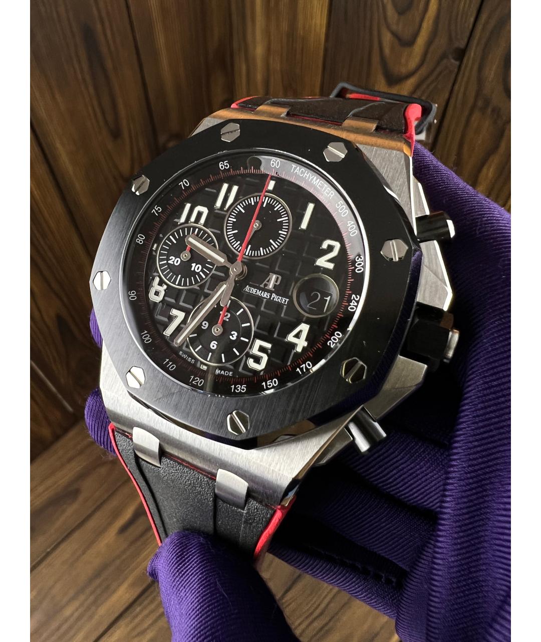 Audemars Piguet Черные стальные часы, фото 2