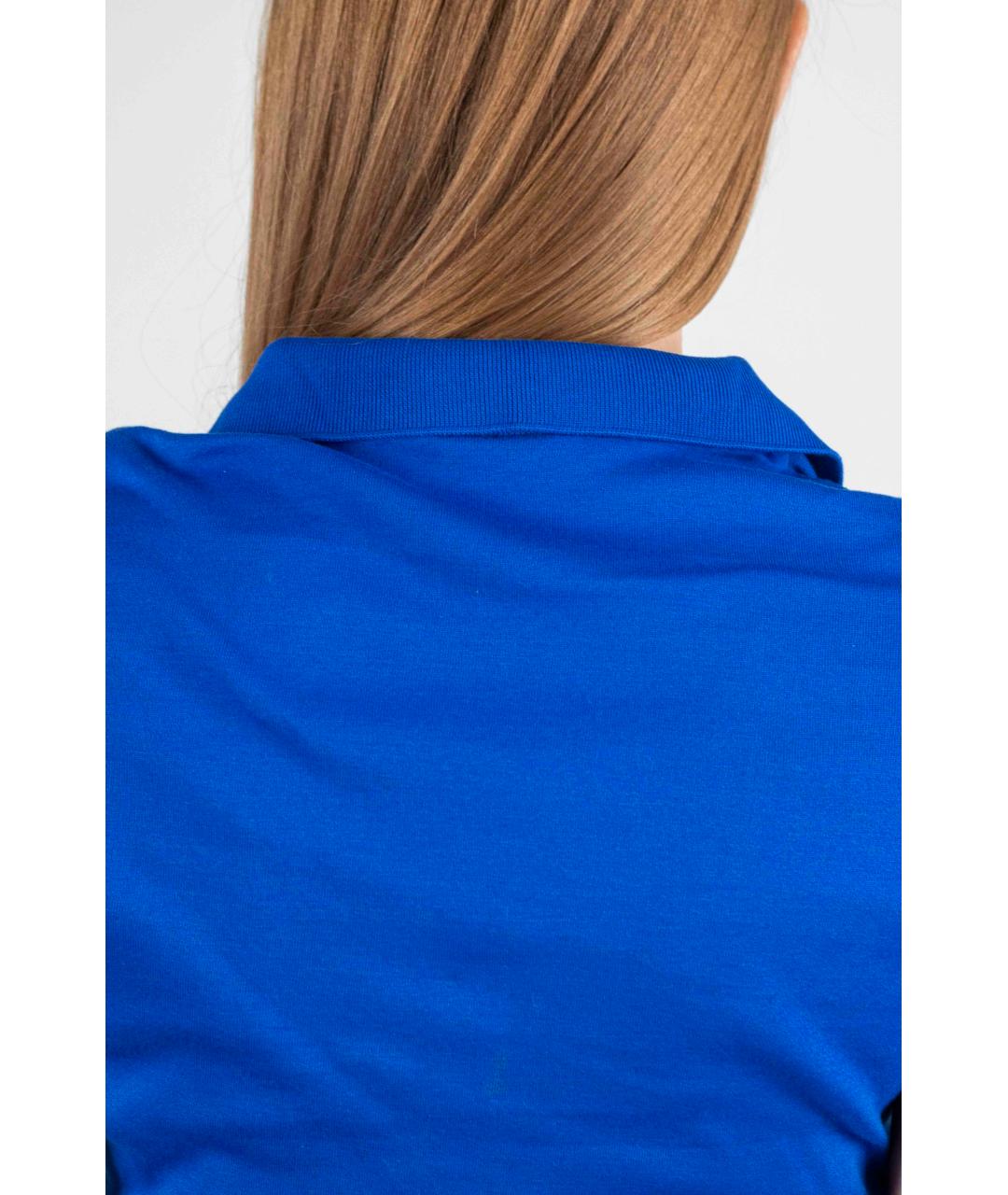 RALPH LAUREN Синяя хлопковая футболка, фото 4