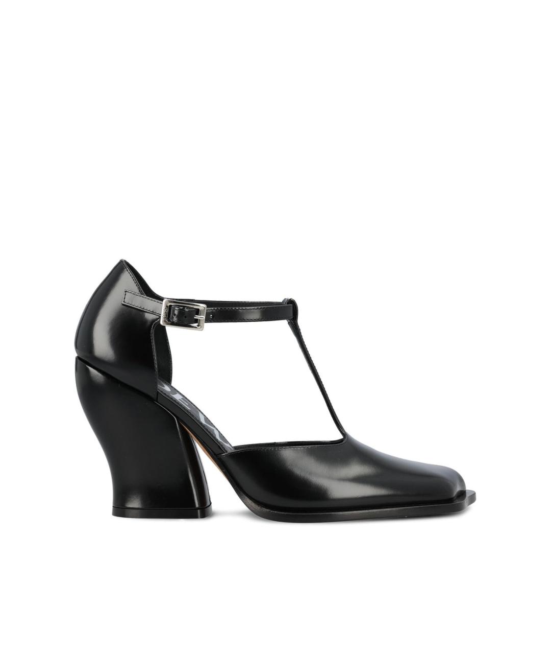 LOEWE Черные кожаные туфли, фото 5