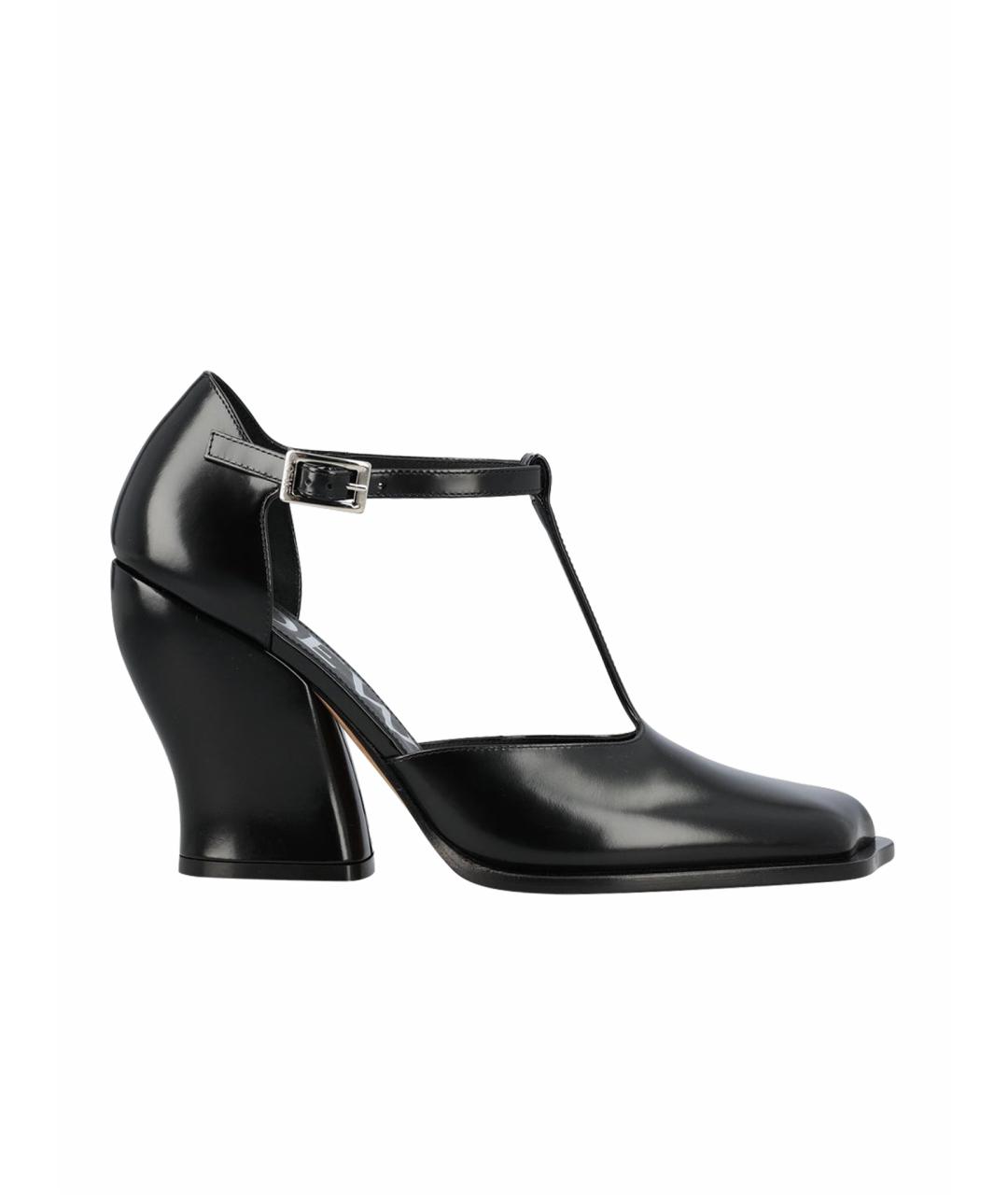 LOEWE Черные кожаные туфли, фото 1
