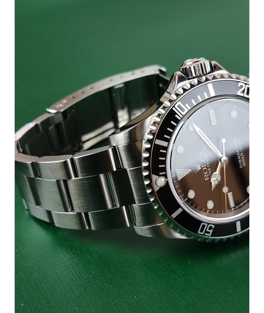 ROLEX Черные стальные часы, фото 5