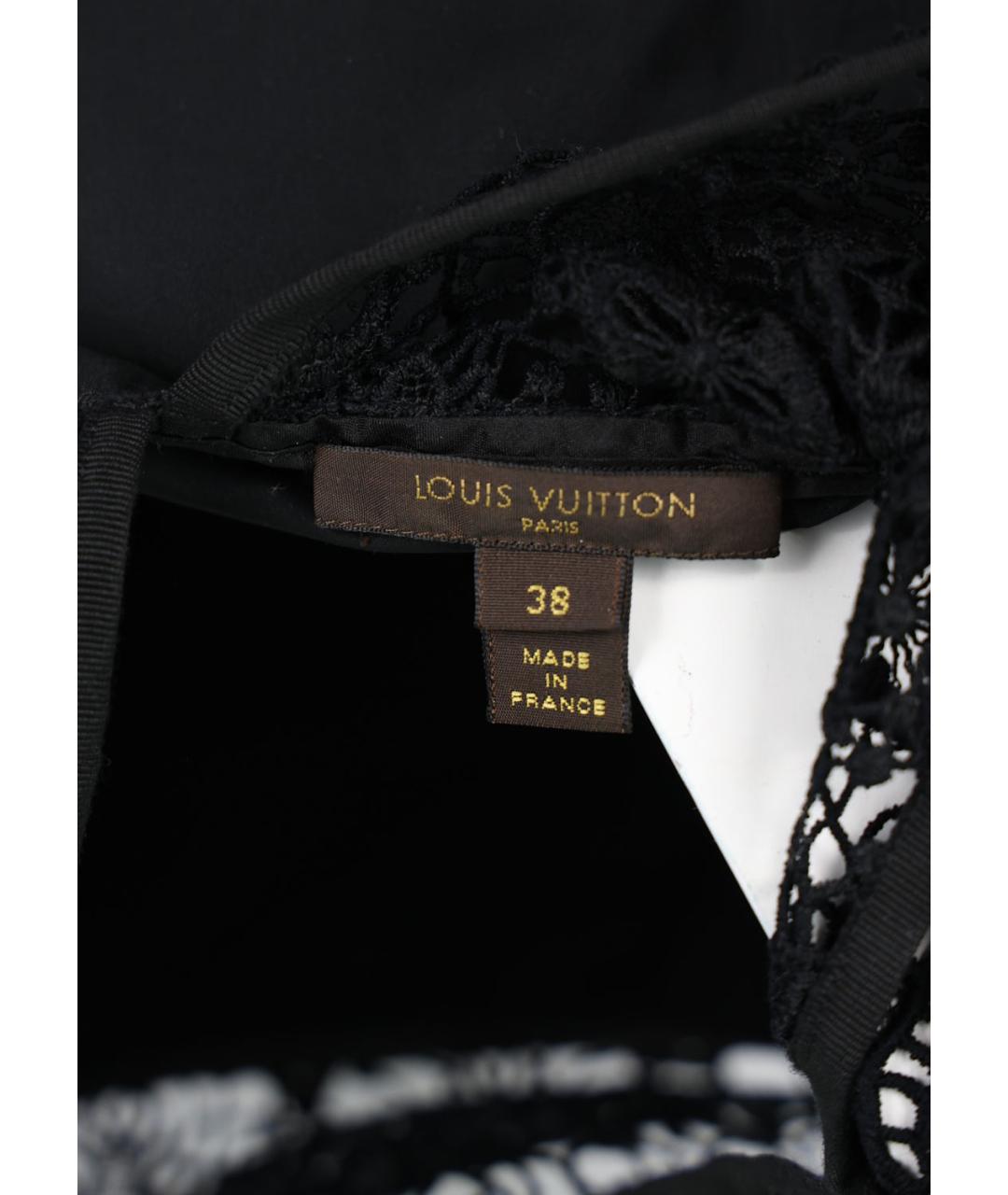 LOUIS VUITTON Черная хлопковая блузы, фото 5