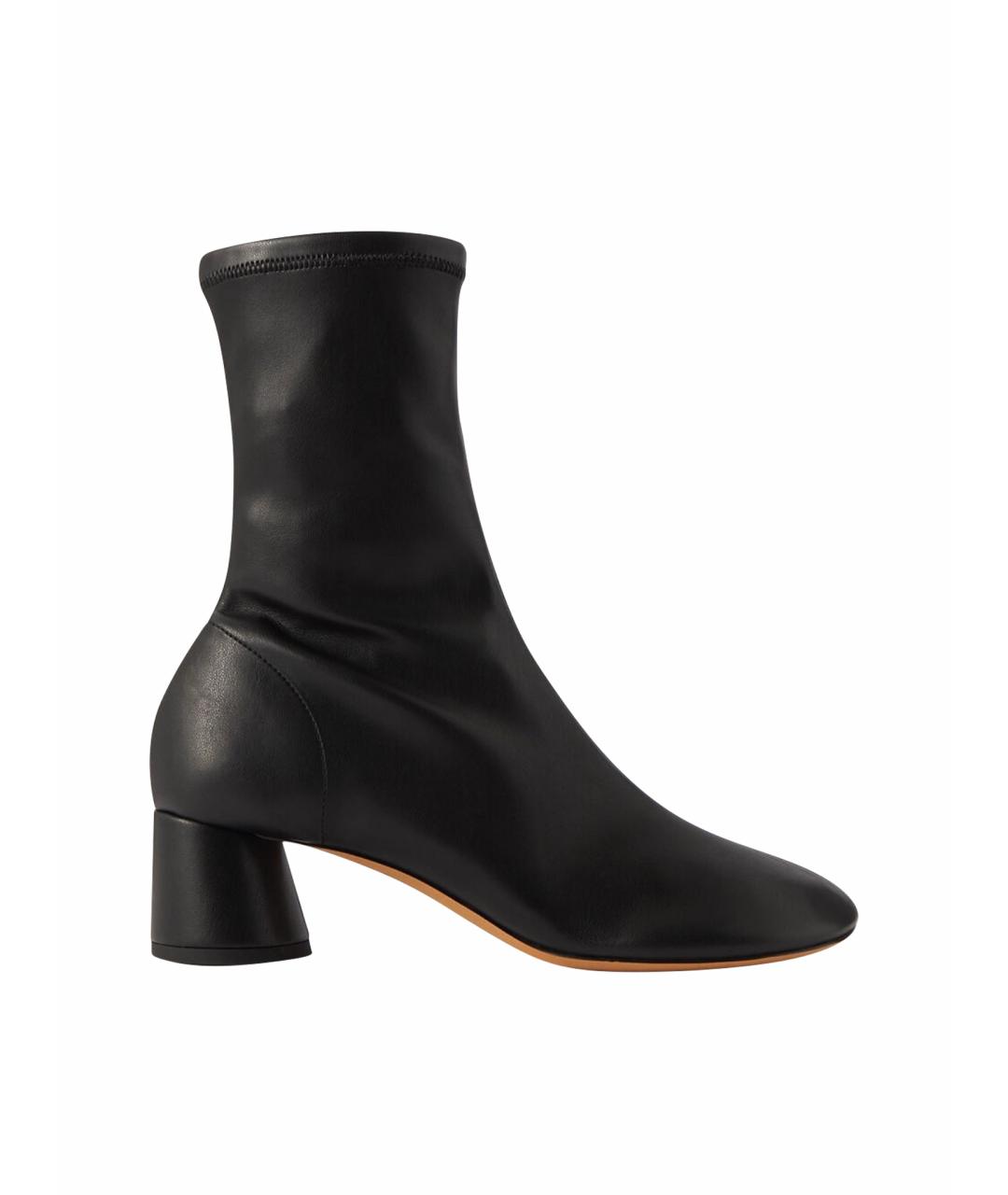 PROENZA SCHOULER Черные кожаные ботильоны, фото 1