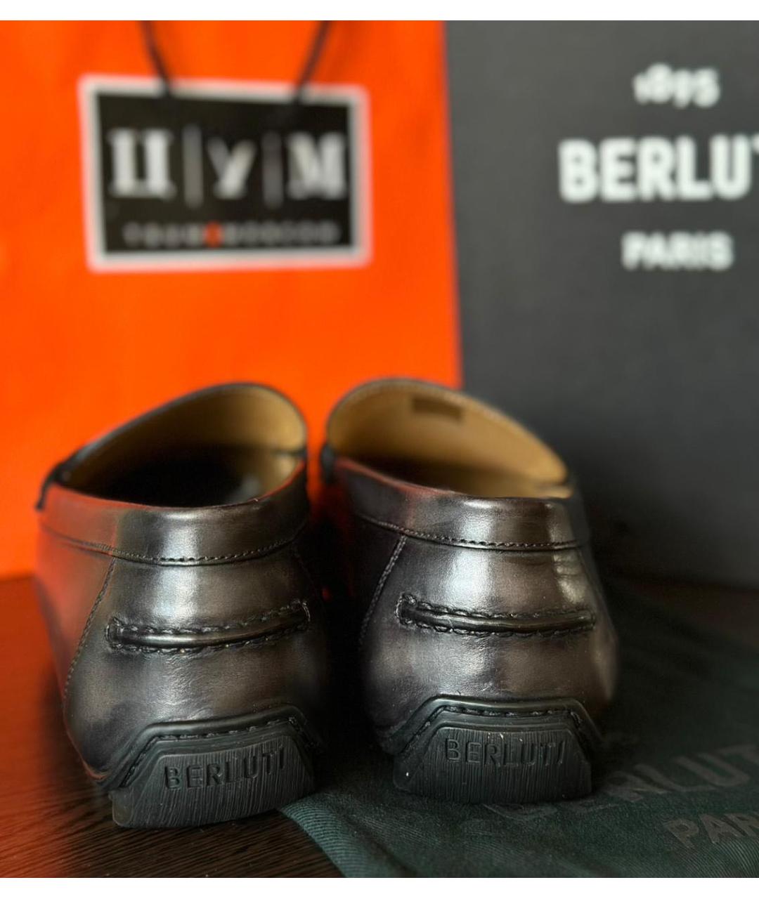 BERLUTI Мульти кожаные мокасины, фото 4