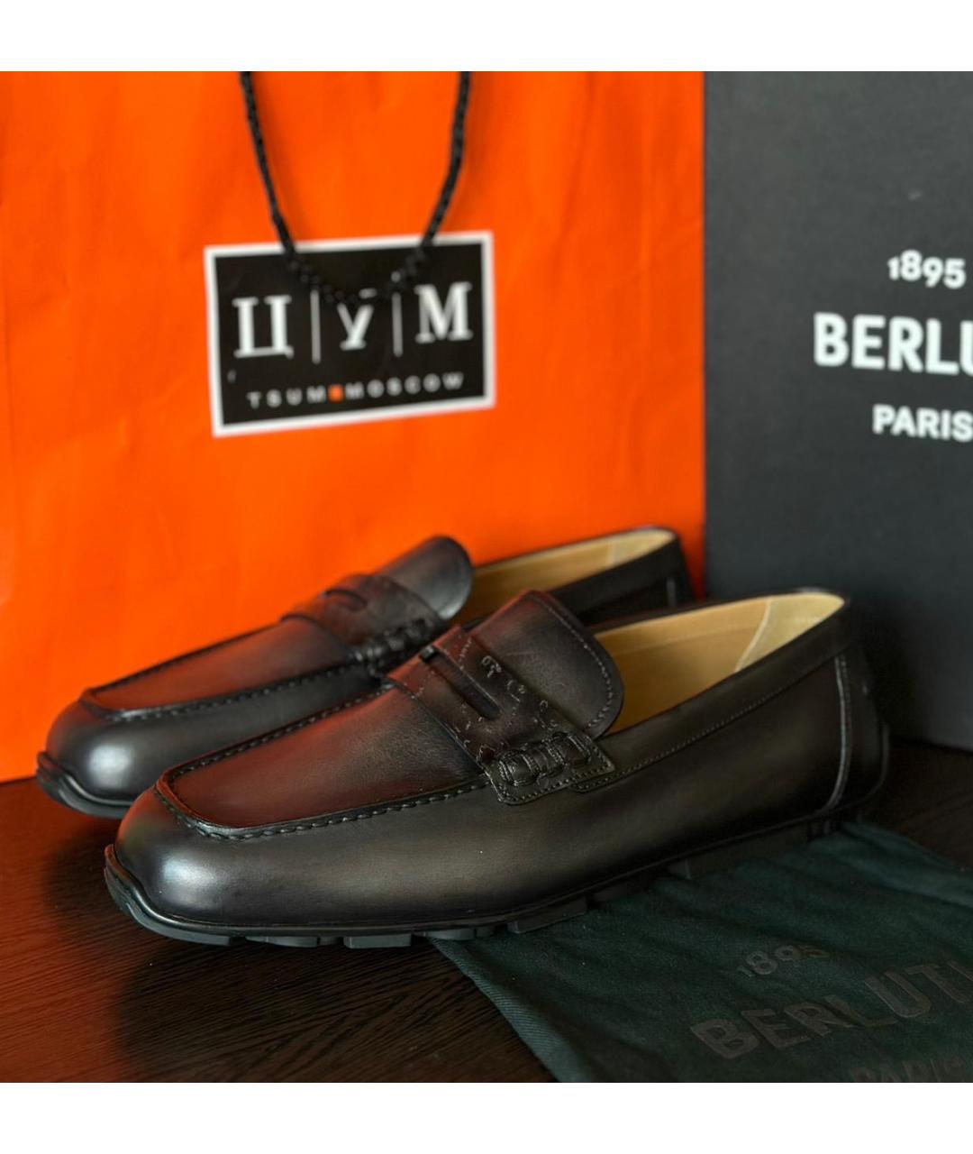 BERLUTI Мульти кожаные мокасины, фото 3
