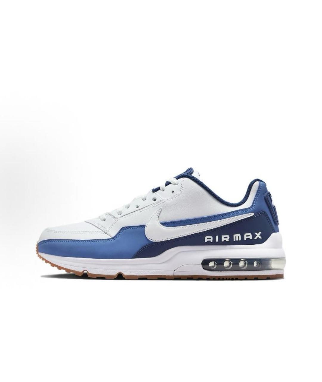 NIKE Синие кожаные кроссовки, фото 2