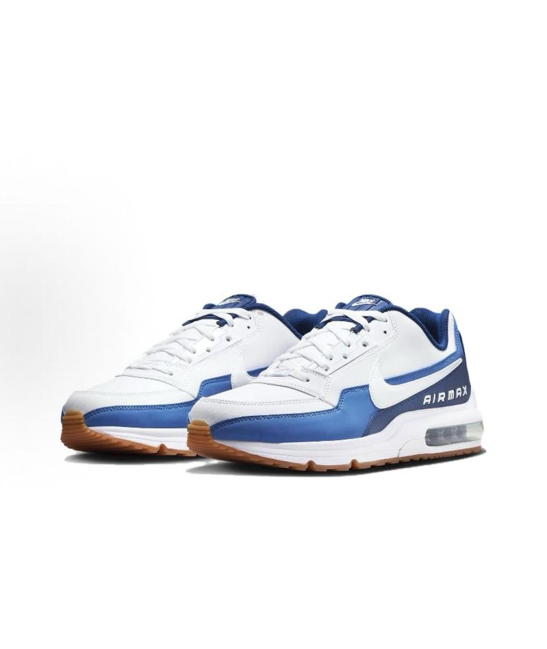 NIKE Синие кожаные кроссовки, фото 3