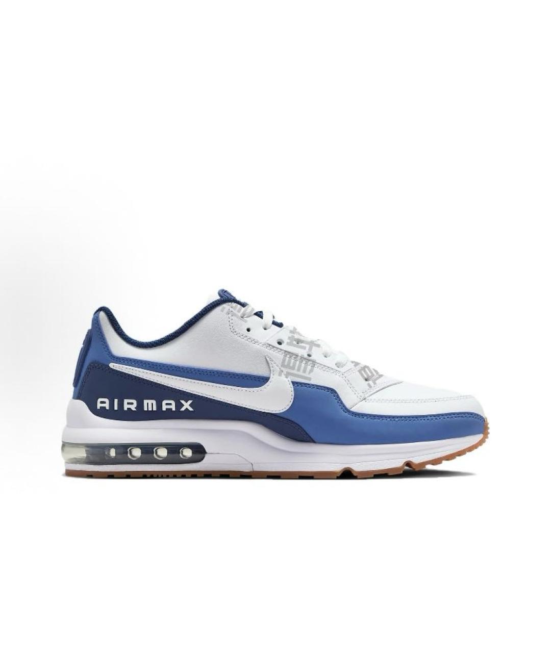 NIKE Синие кожаные кроссовки, фото 5
