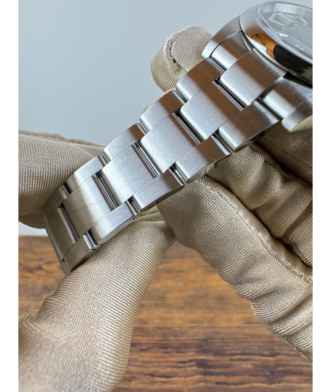ROLEX Темно-синие стальные часы, фото 6