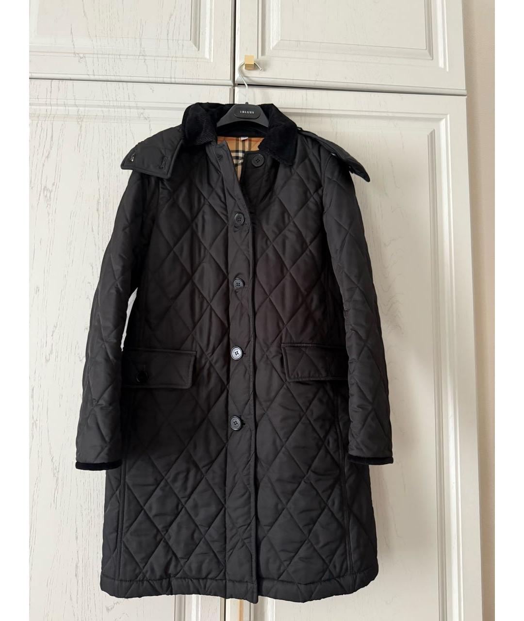 BURBERRY Черное пальто, фото 6