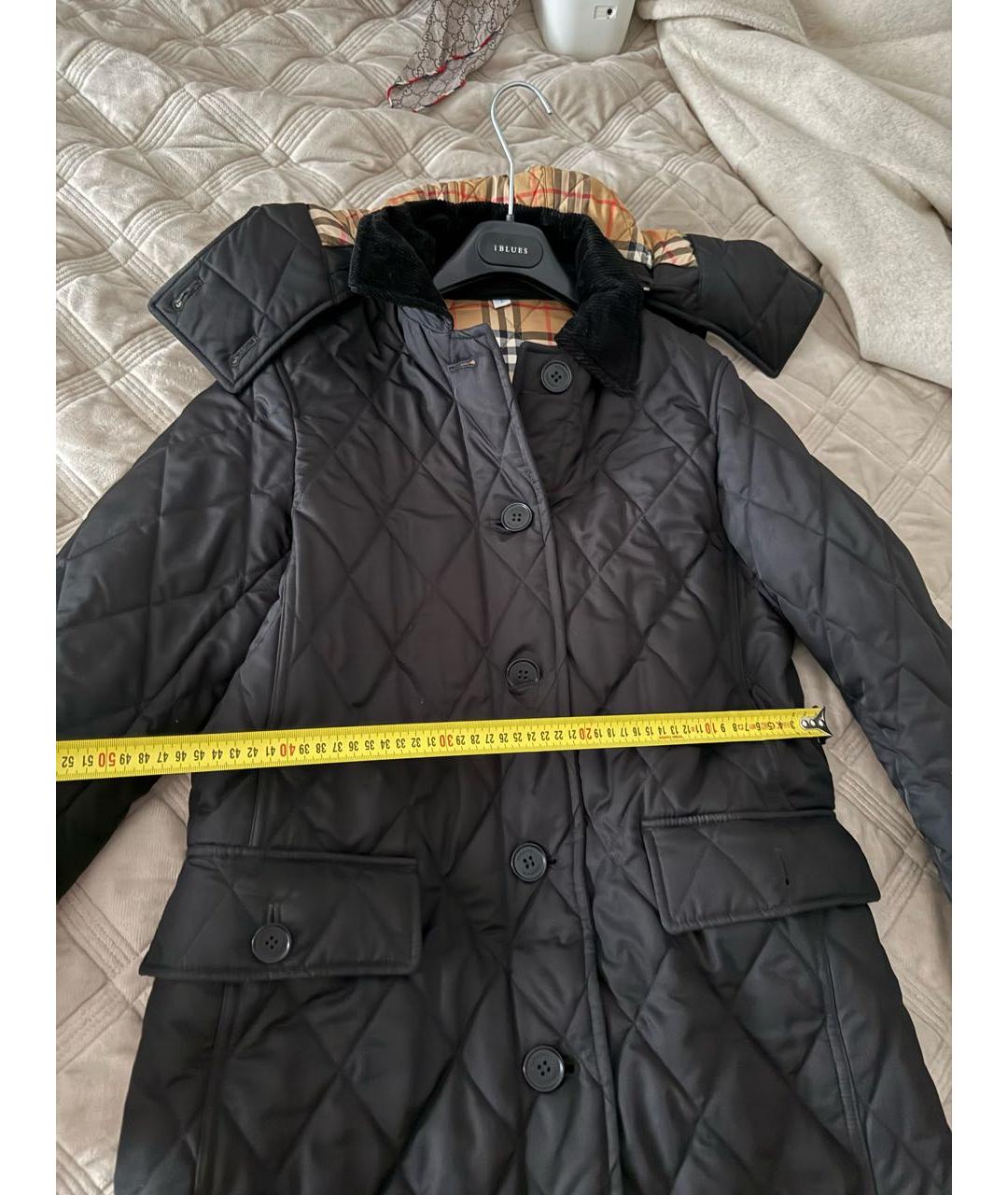BURBERRY Черное пальто, фото 5