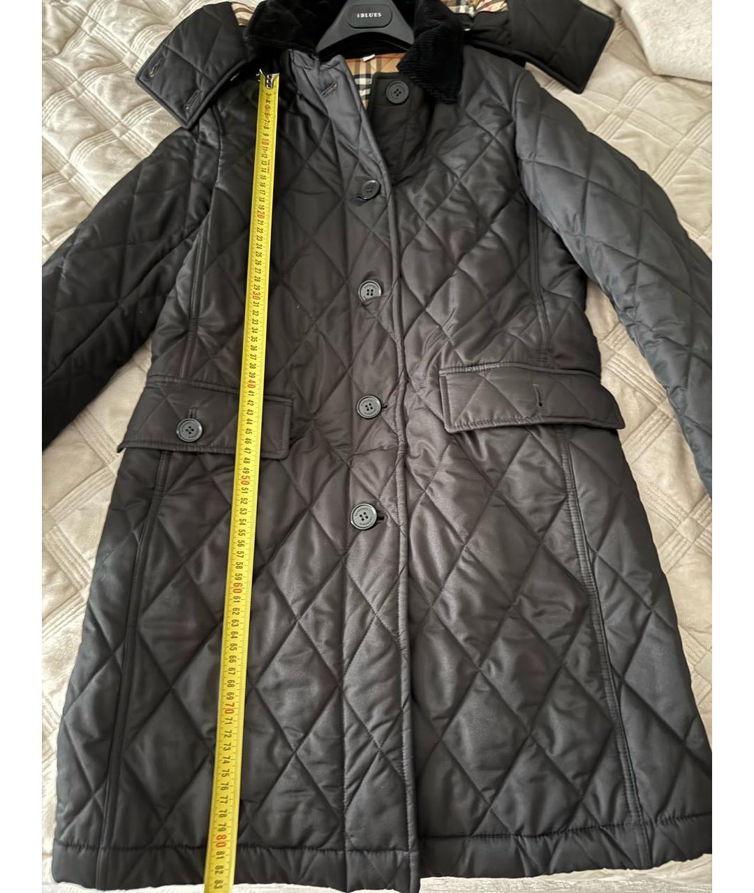 BURBERRY Черное пальто, фото 4