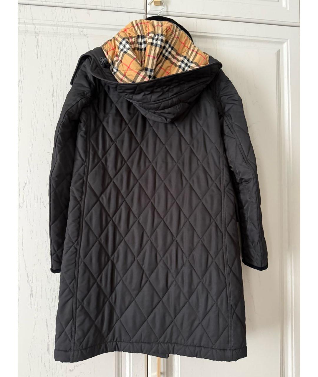 BURBERRY Черное пальто, фото 2
