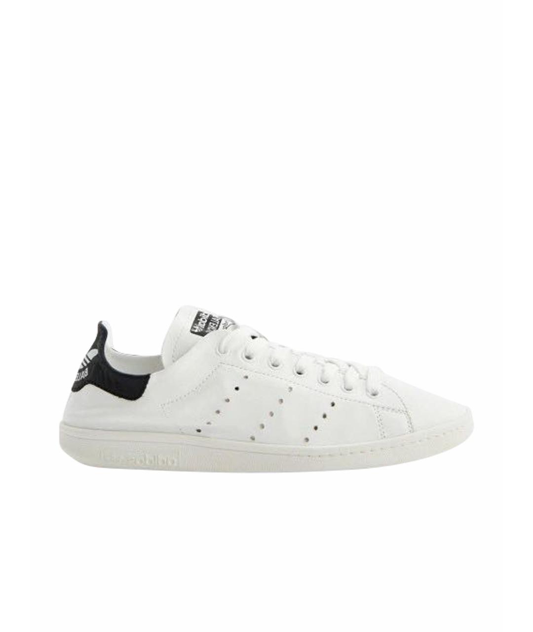 BALENCIAGA Белые кожаные кроссовки, фото 1