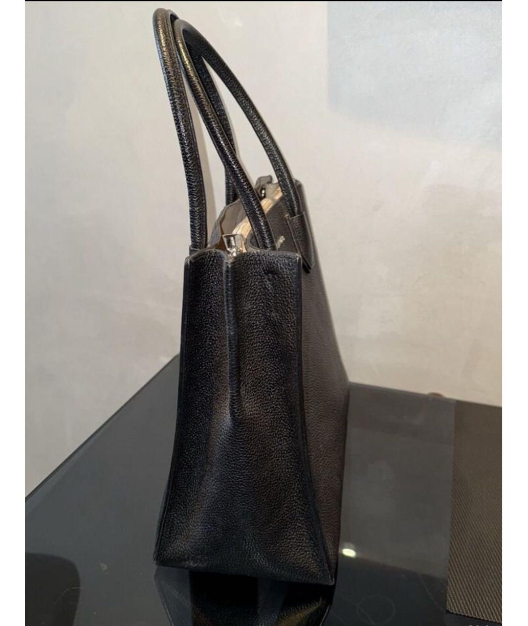 MICHAEL KORS Черная кожаная сумка с короткими ручками, фото 2