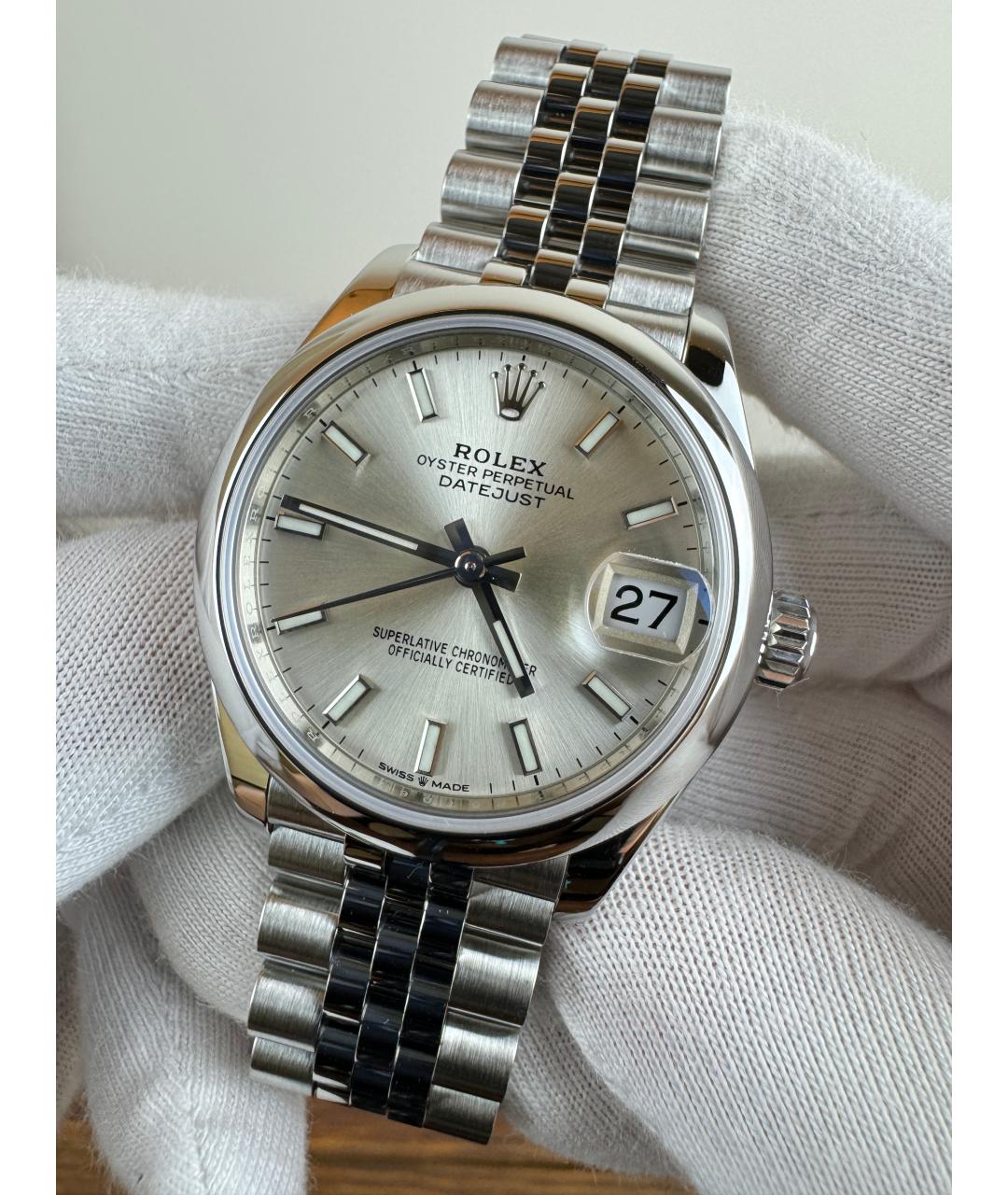 ROLEX Серые часы, фото 4