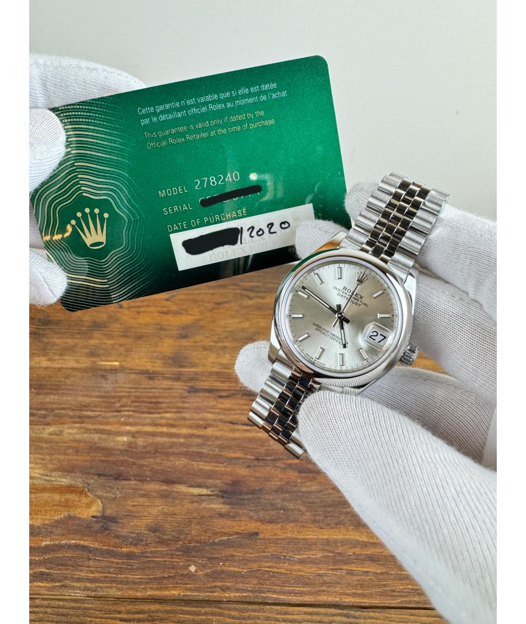 ROLEX Серые часы, фото 2