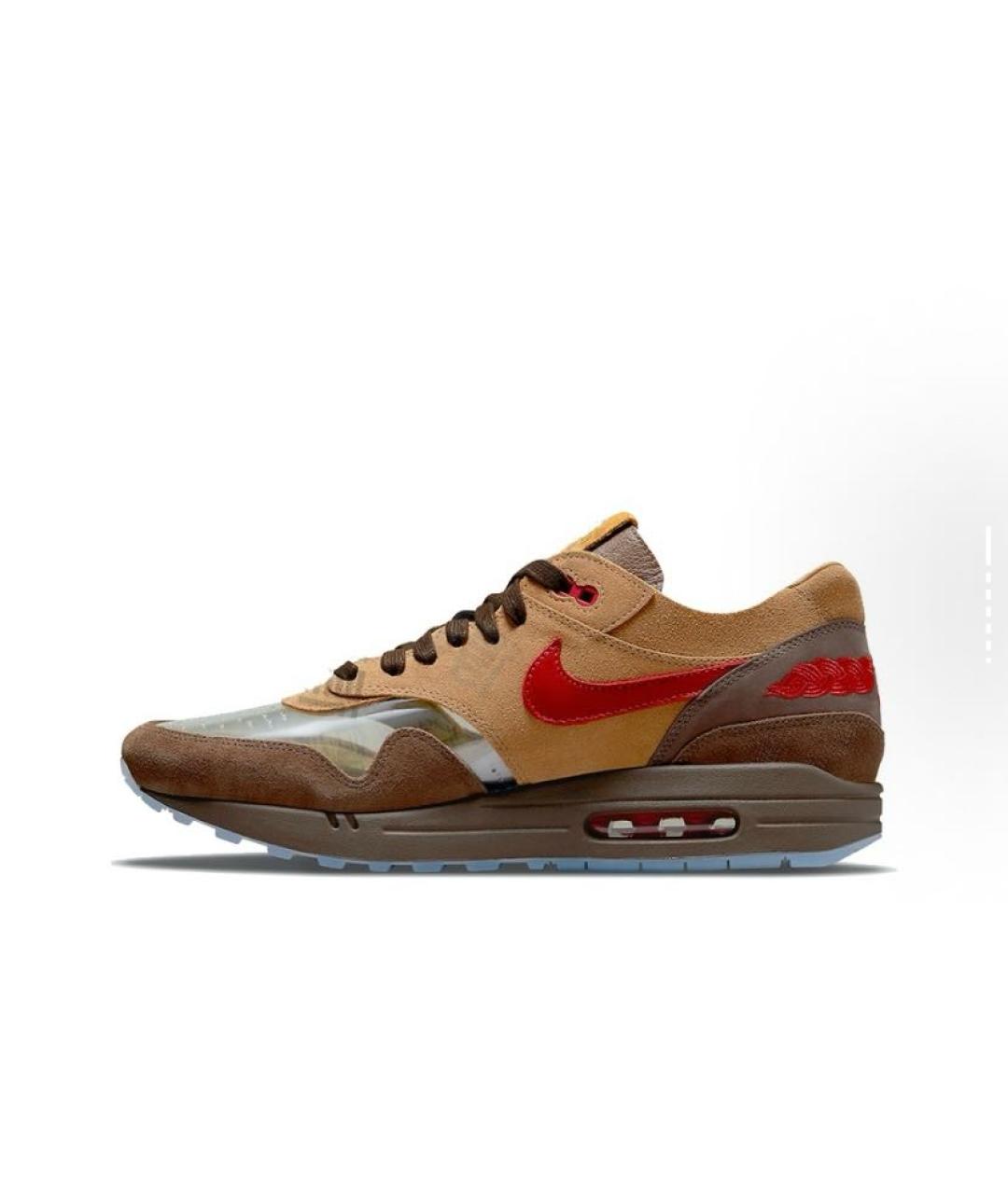 NIKE Коричневые замшевые кроссовки, фото 2