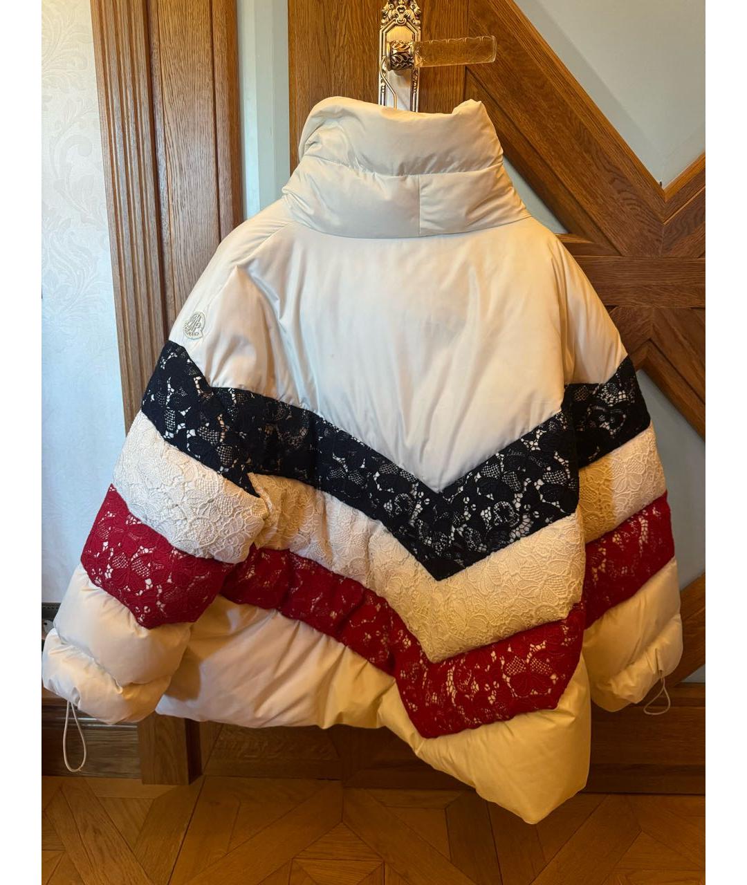 MONCLER Белый пуховик, фото 2