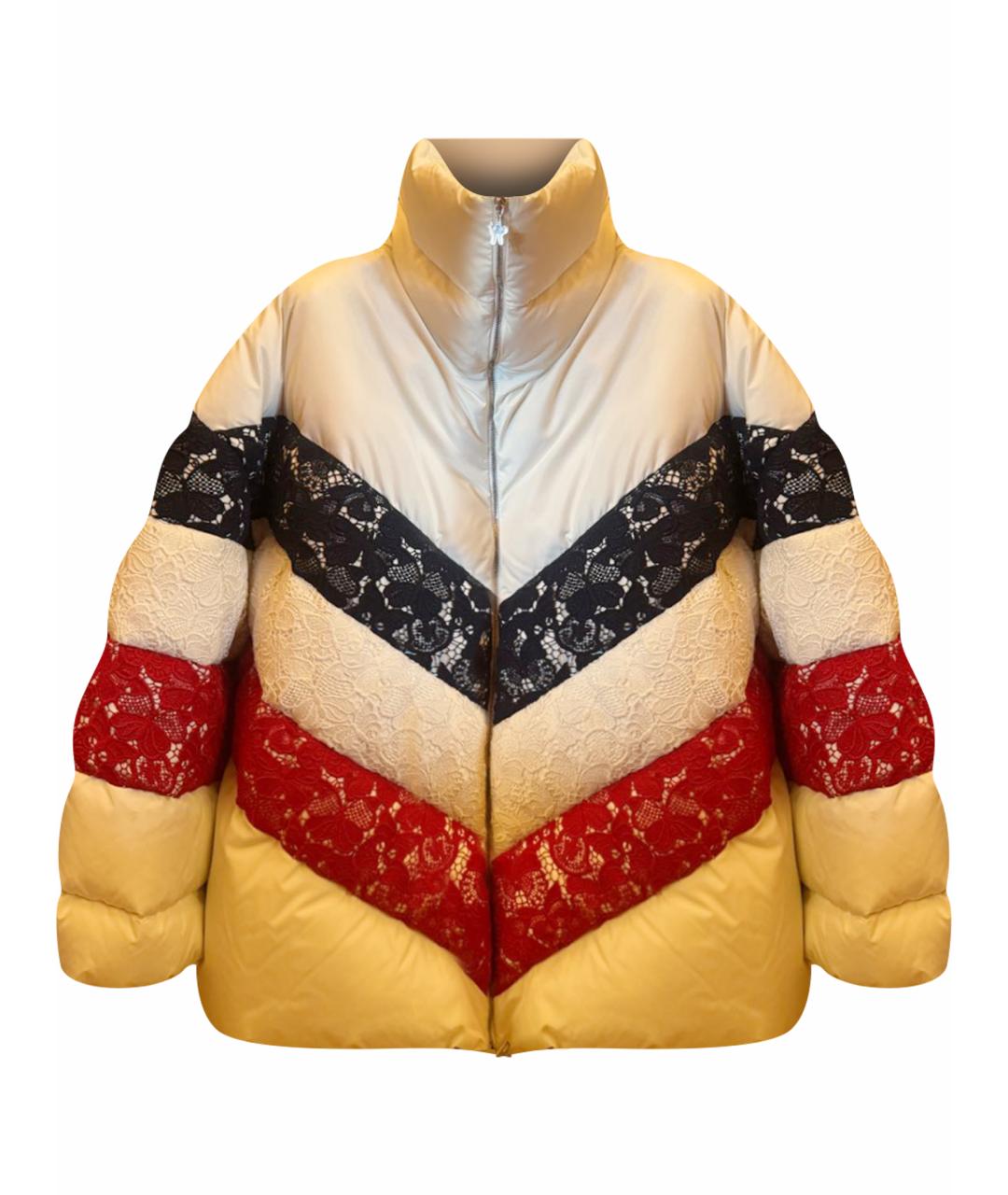 MONCLER Белый пуховик, фото 1