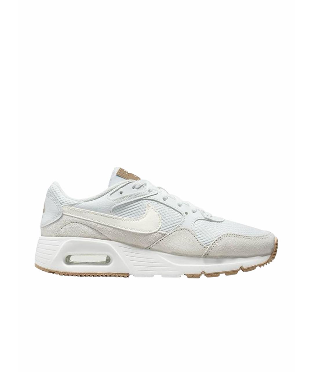 NIKE Белые текстильные кроссовки, фото 1