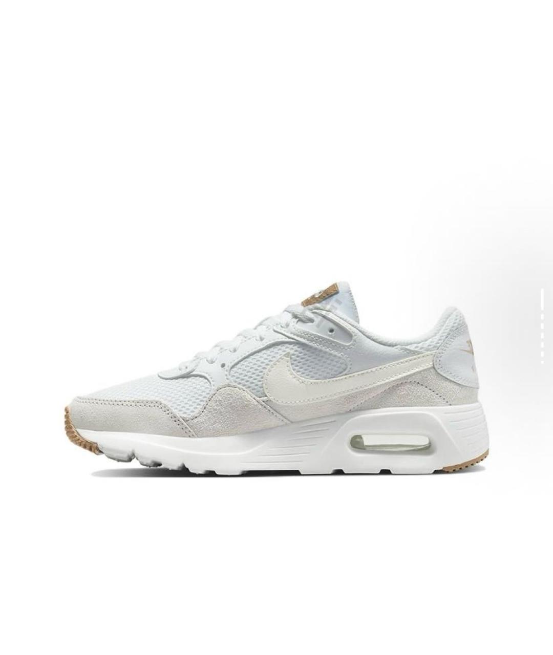 NIKE Белые текстильные кроссовки, фото 2