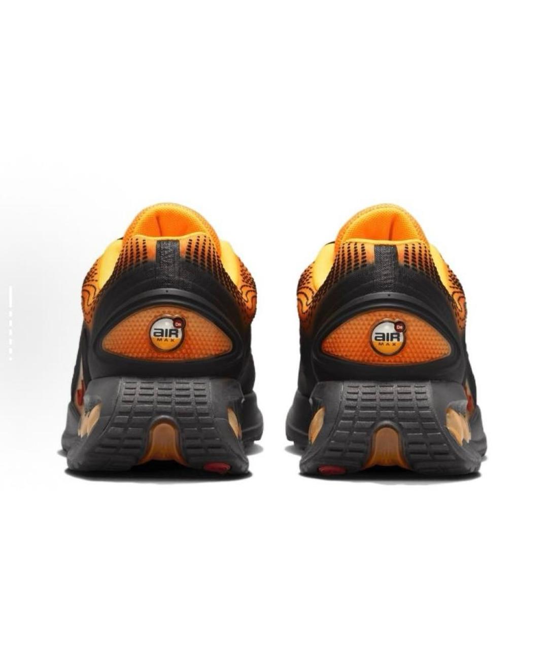 NIKE Оранжевое текстильные кроссовки, фото 4