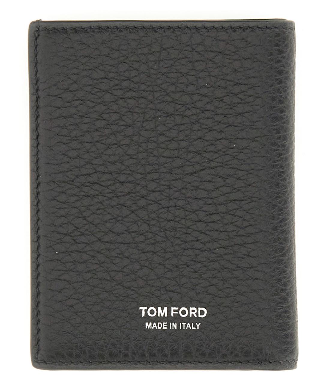 TOM FORD Черный кожаный кардхолдер, фото 2