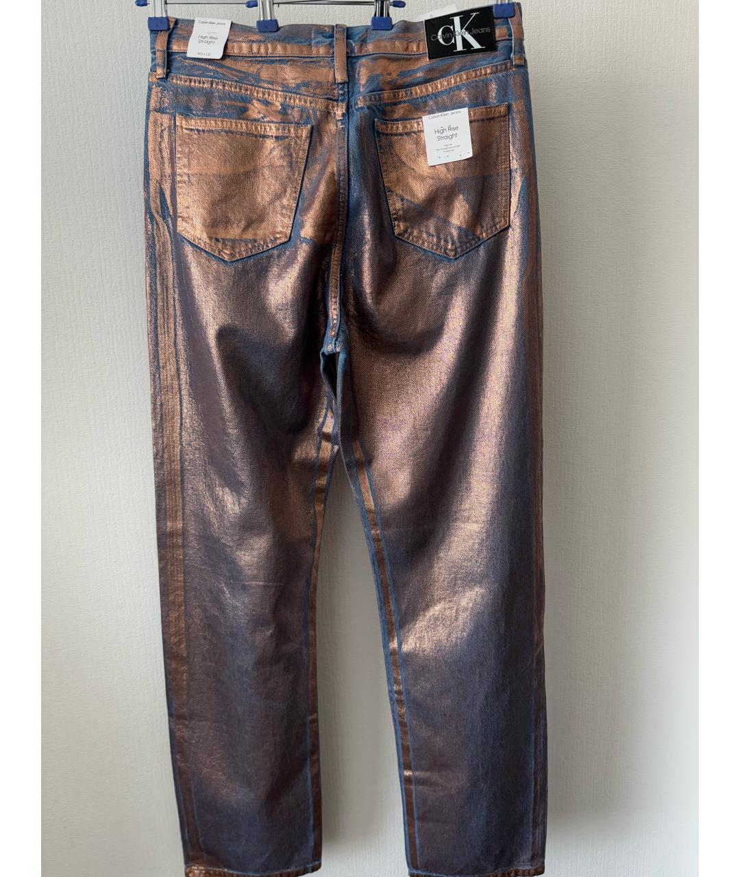 CALVIN KLEIN Хлопковые прямые джинсы, фото 2