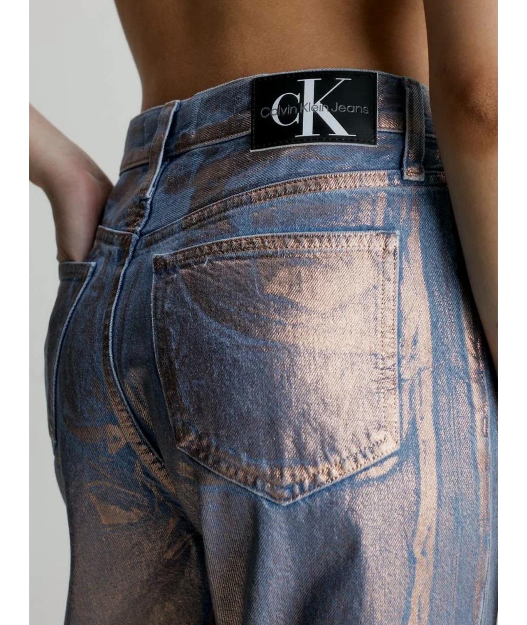CALVIN KLEIN Хлопковые прямые джинсы, фото 7