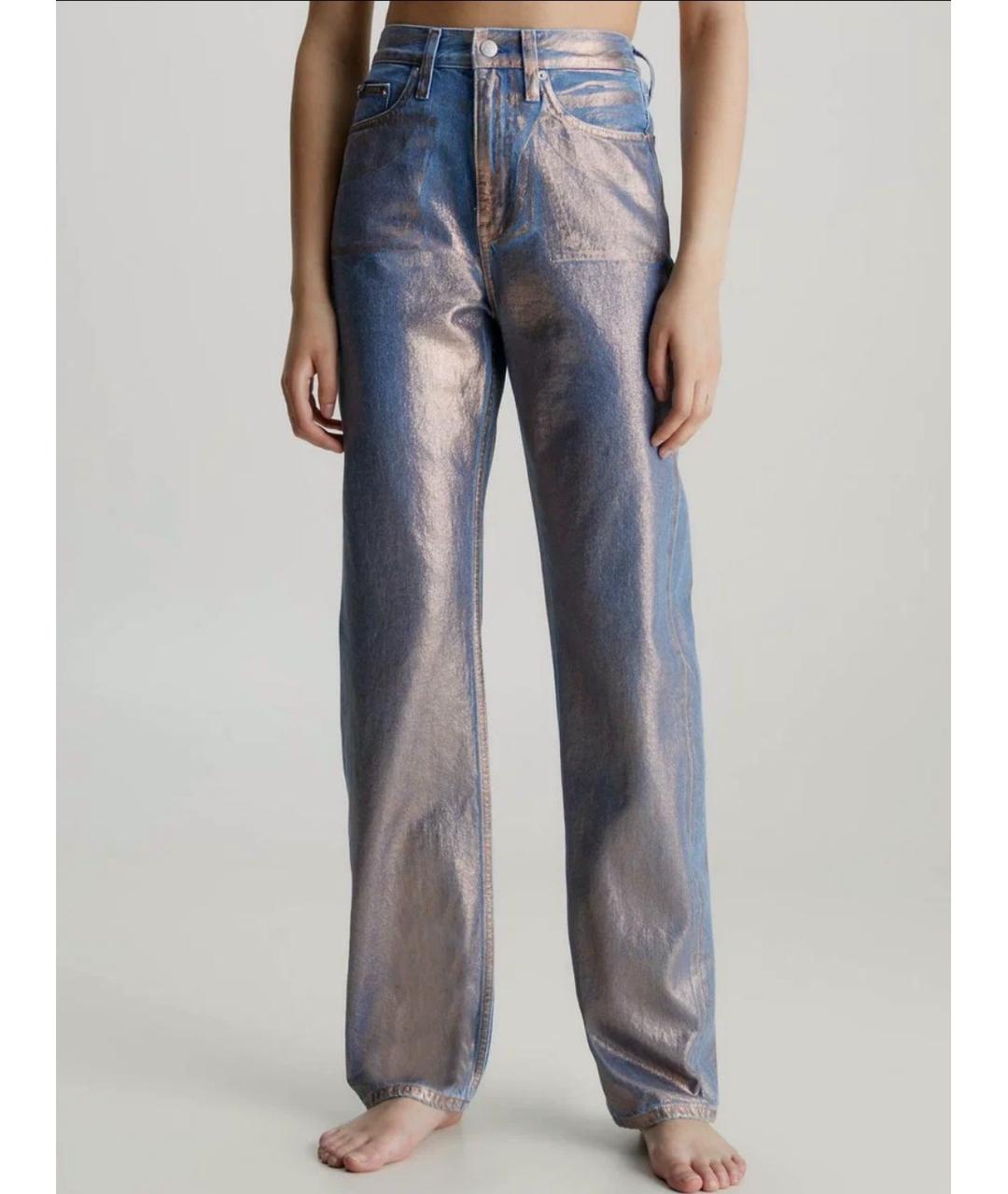 CALVIN KLEIN Хлопковые прямые джинсы, фото 8