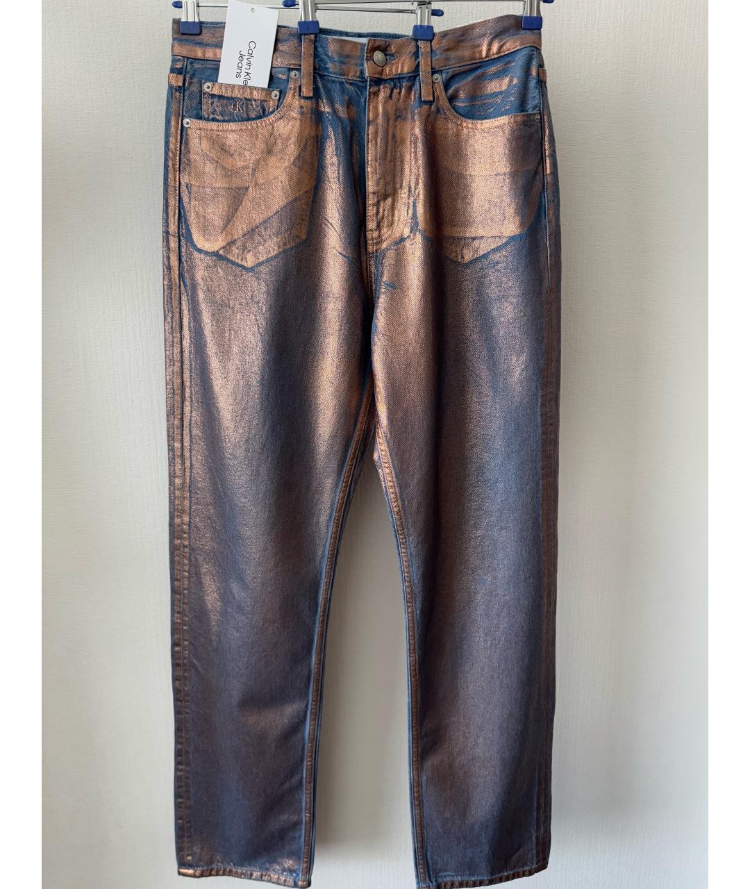 CALVIN KLEIN Хлопковые прямые джинсы, фото 10