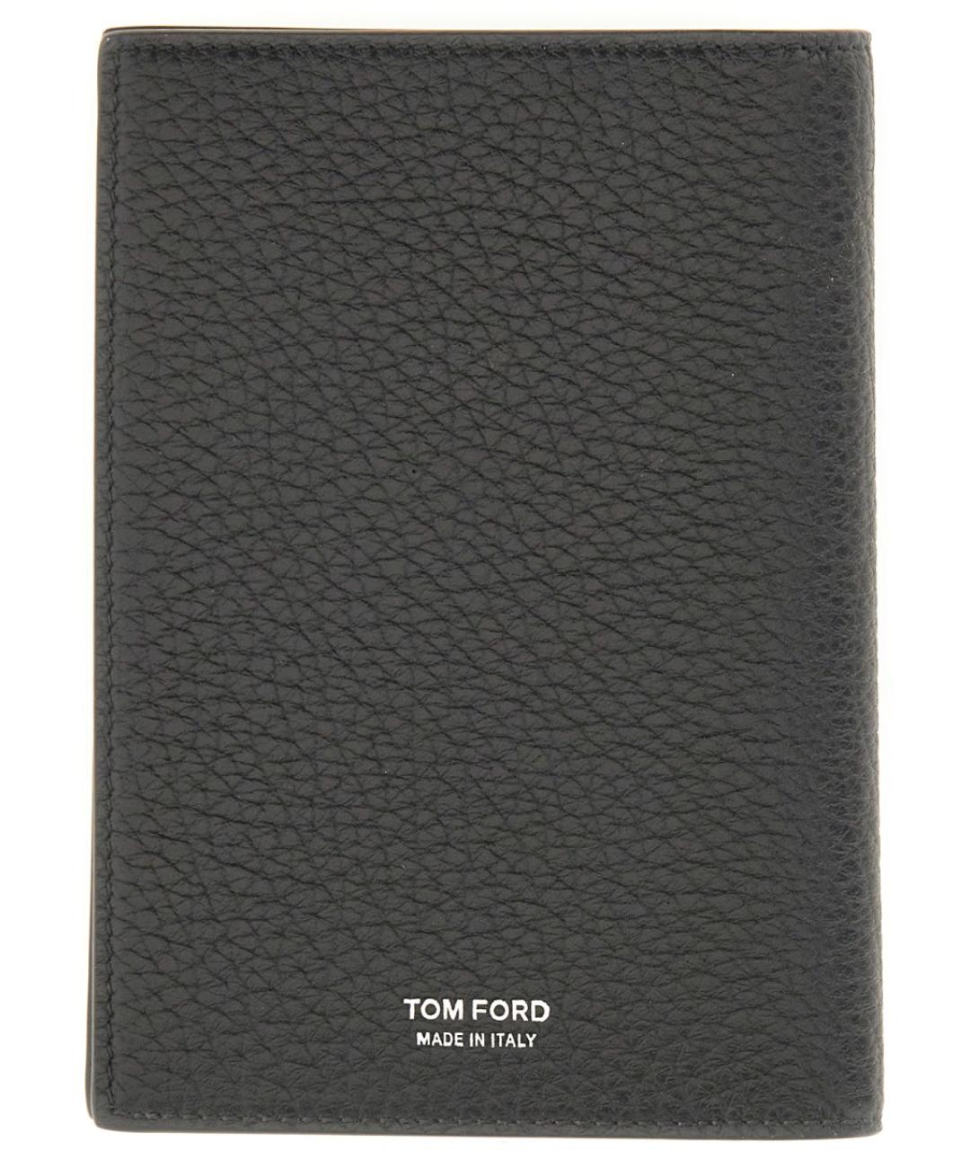 TOM FORD Черный кожаный кошелек, фото 2