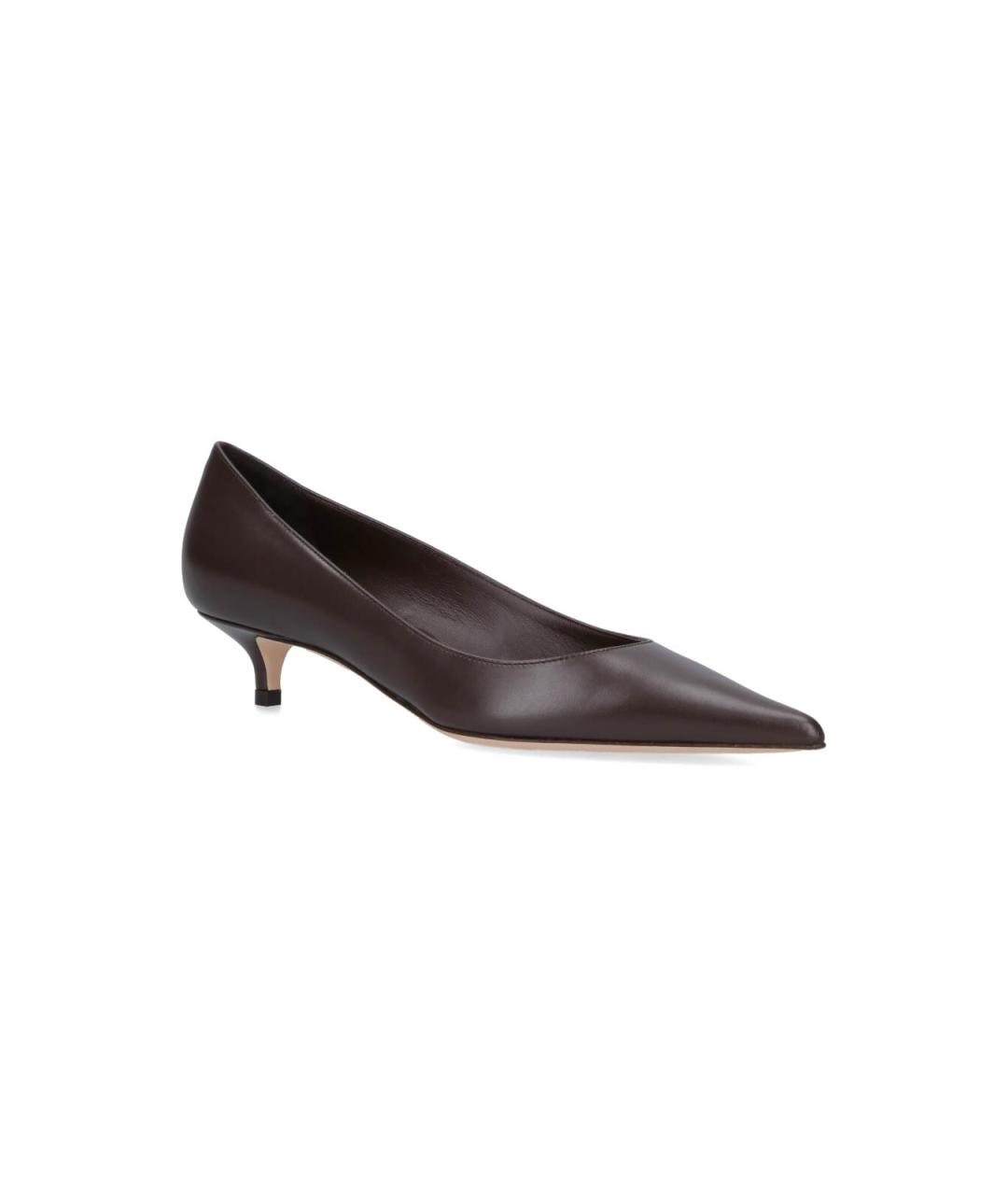 JIMMY CHOO Коричневые кожаные туфли, фото 2