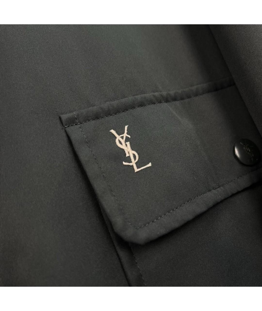 SAINT LAURENT Антрацитовая куртка, фото 6