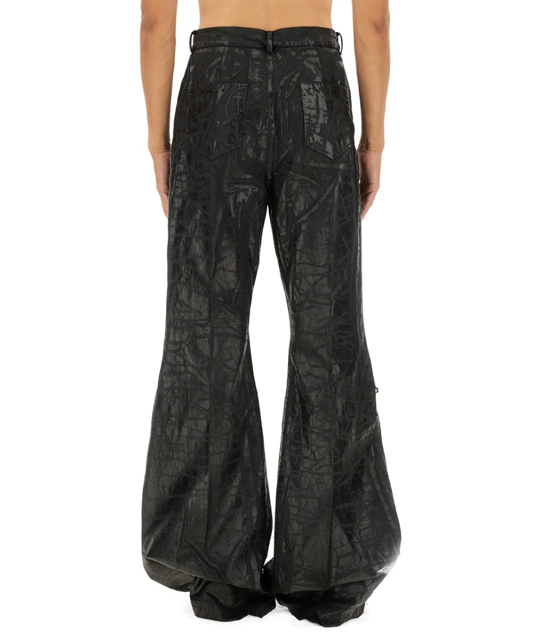 RICK OWENS Черные хлопковые прямые джинсы, фото 4