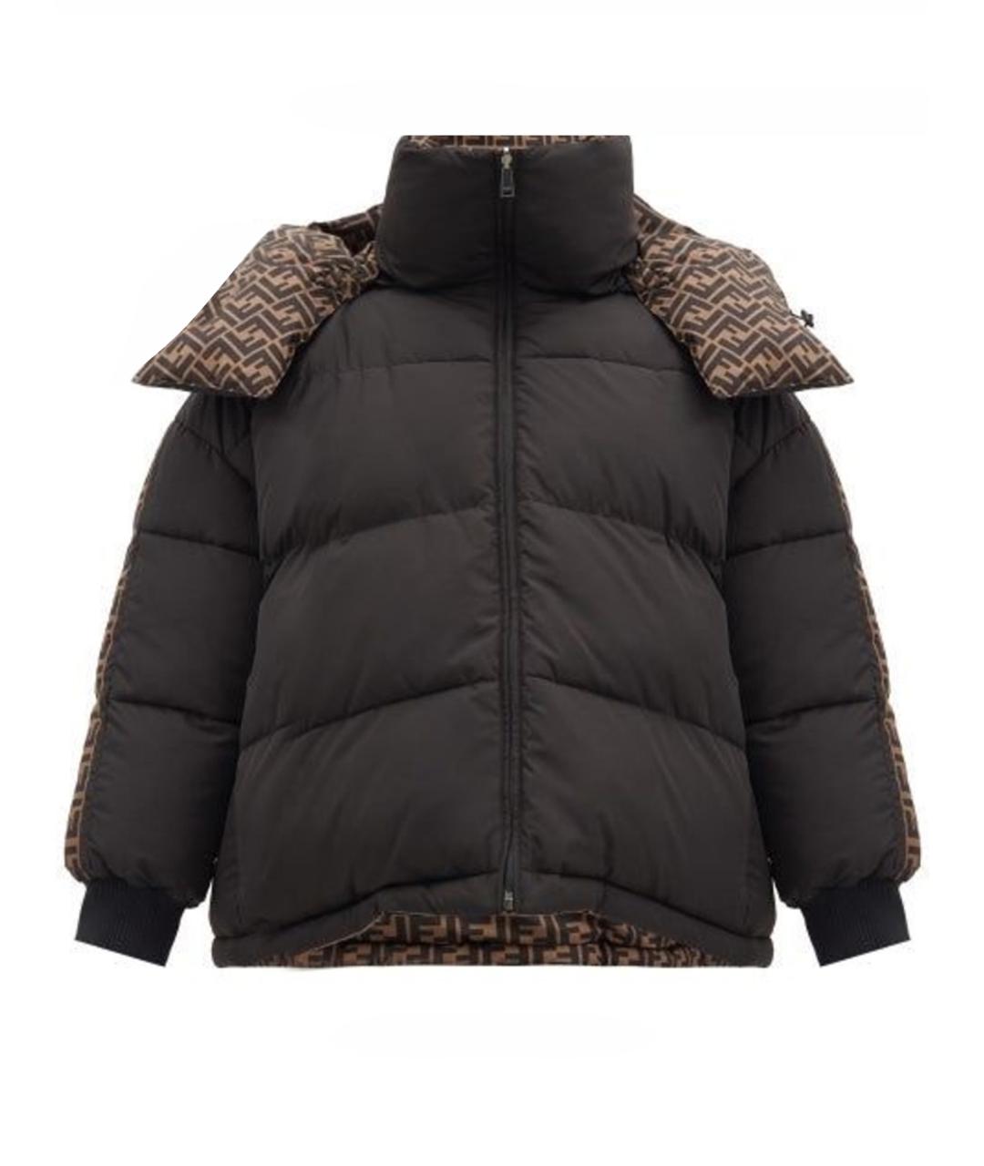 FENDI Черный пуховик, фото 1