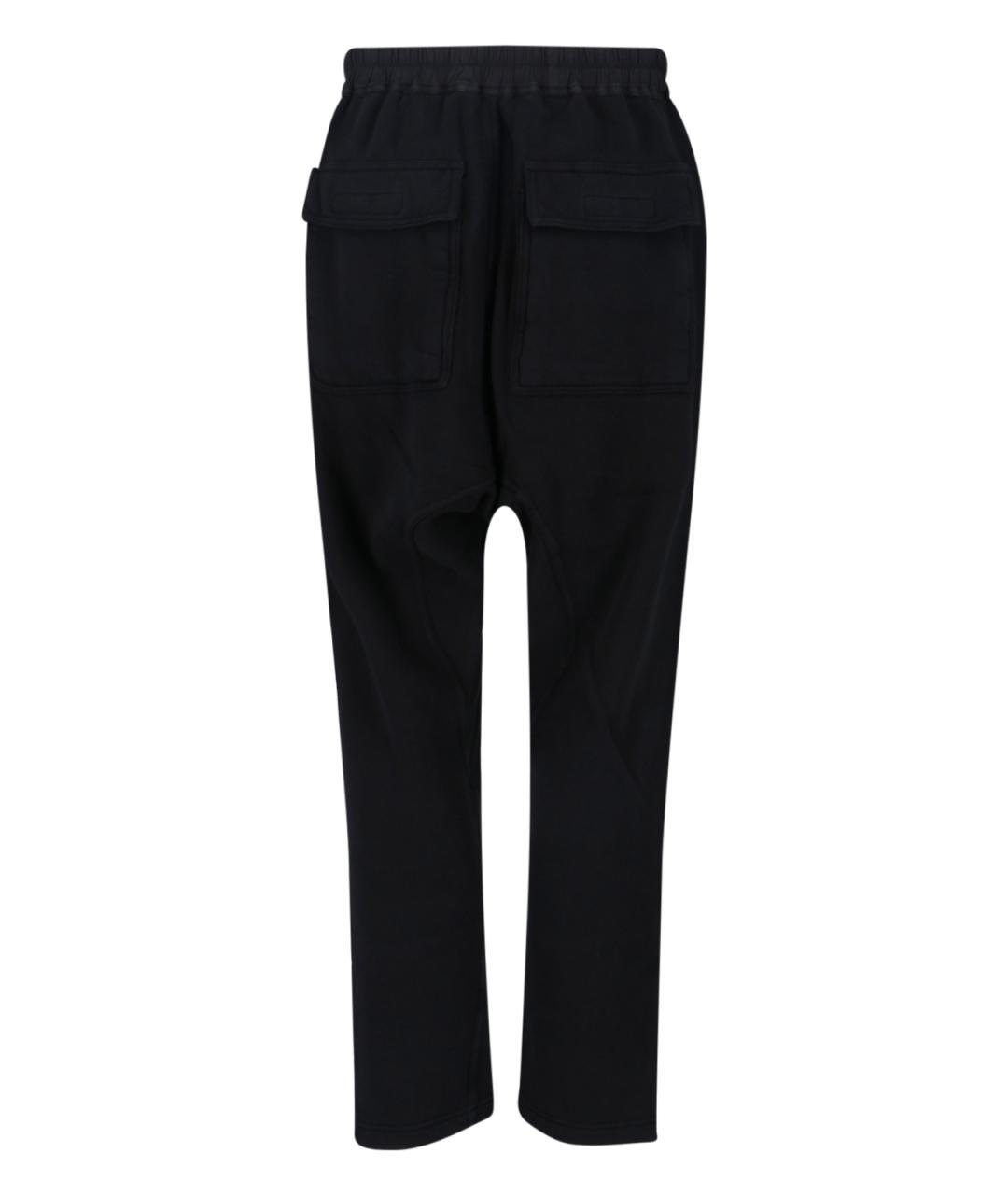 RICK OWENS DRKSHDW Черные хлопковые повседневные брюки, фото 2