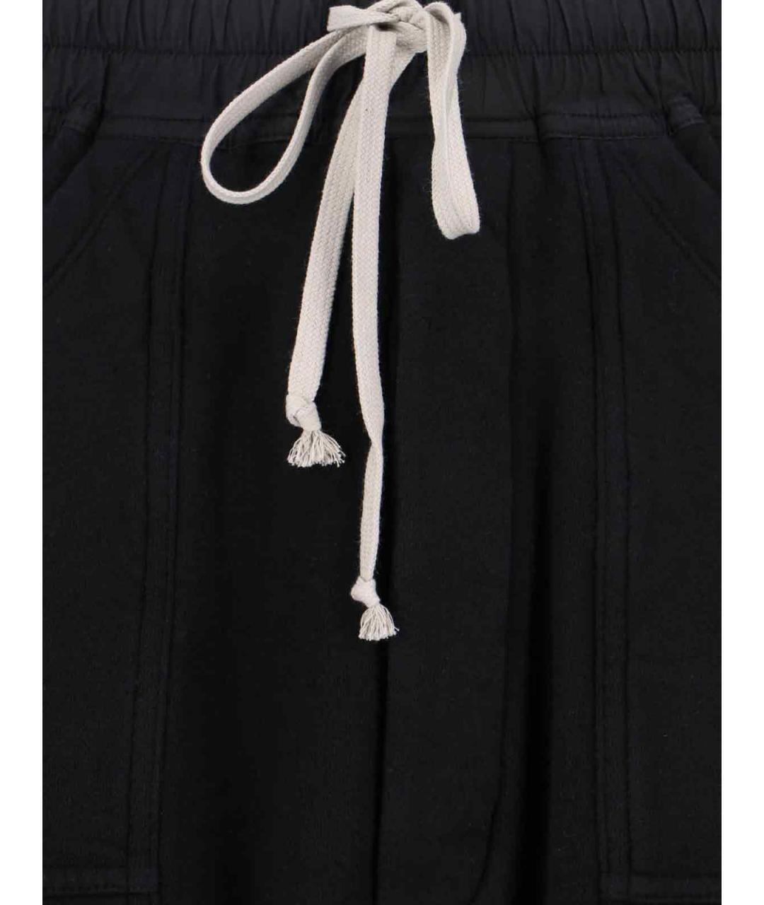 RICK OWENS DRKSHDW Черные хлопковые повседневные брюки, фото 4