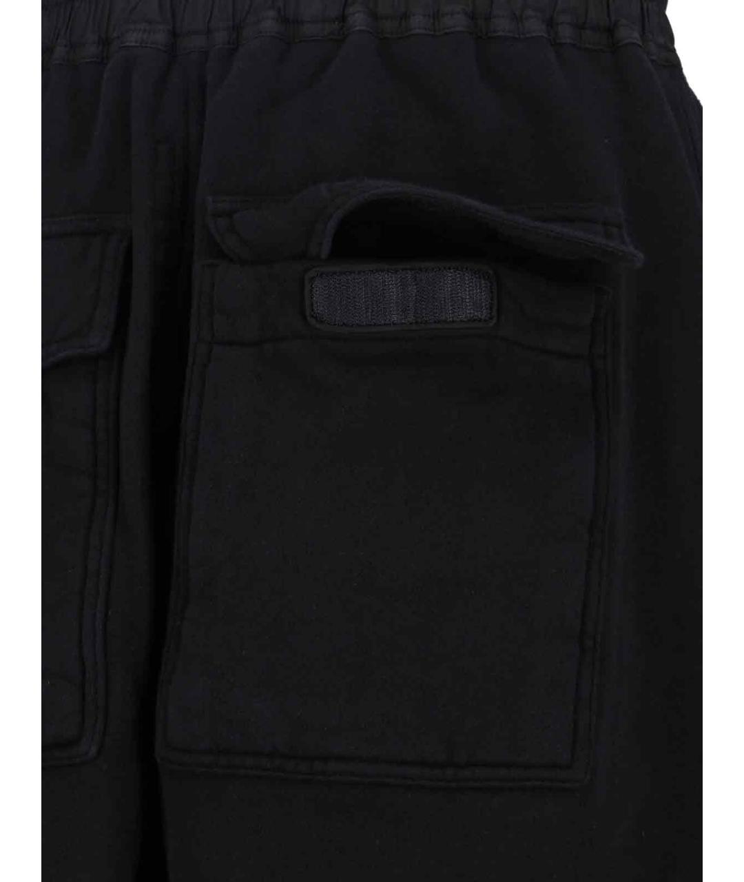 RICK OWENS DRKSHDW Черные хлопковые повседневные брюки, фото 5