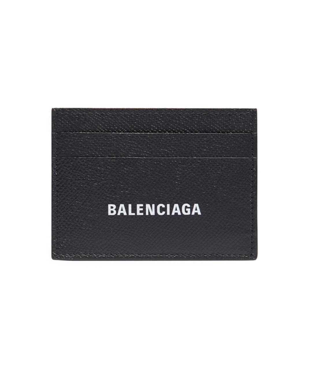 BALENCIAGA Черный кожаный кардхолдер, фото 1