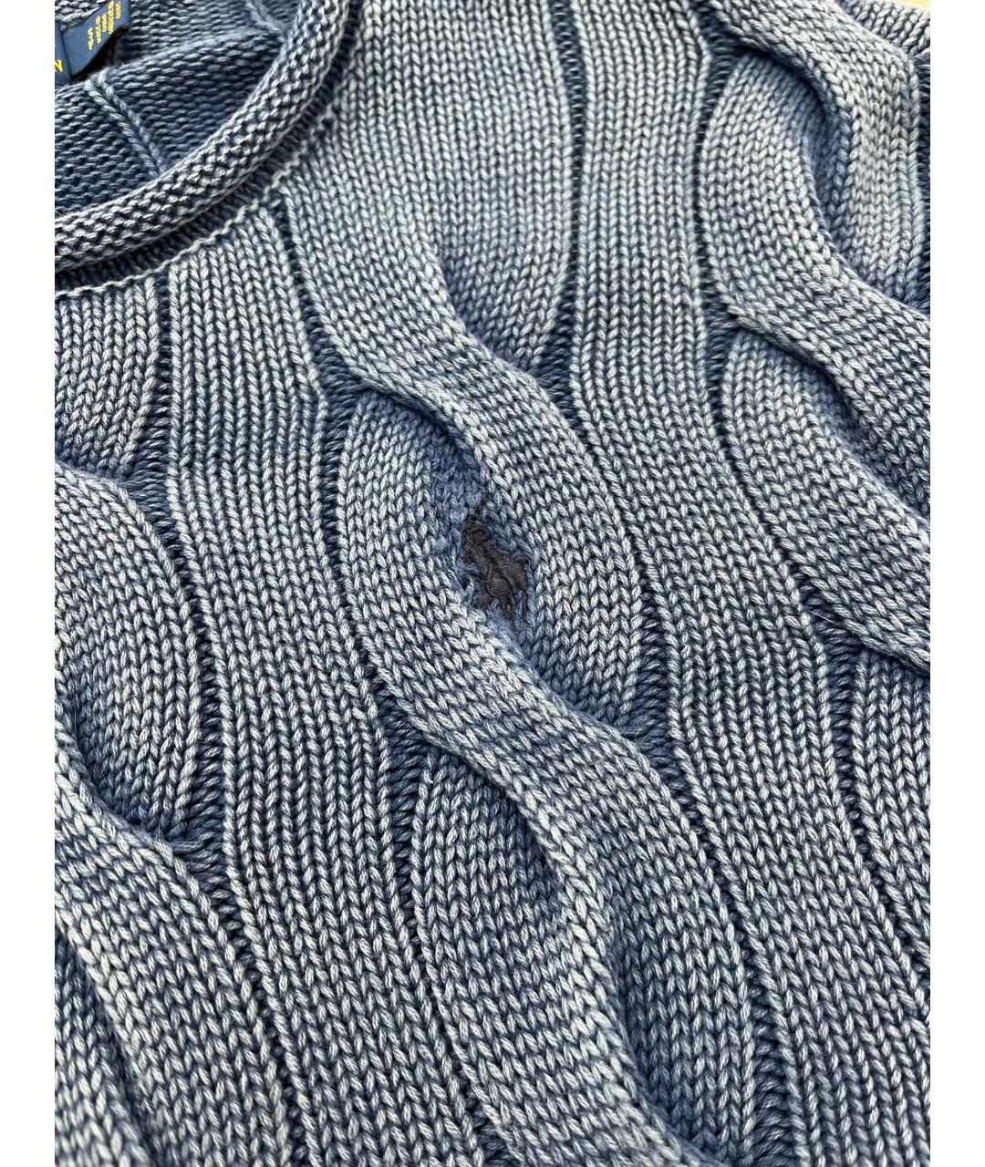 POLO RALPH LAUREN Синий хлопковый джемпер / свитер, фото 4