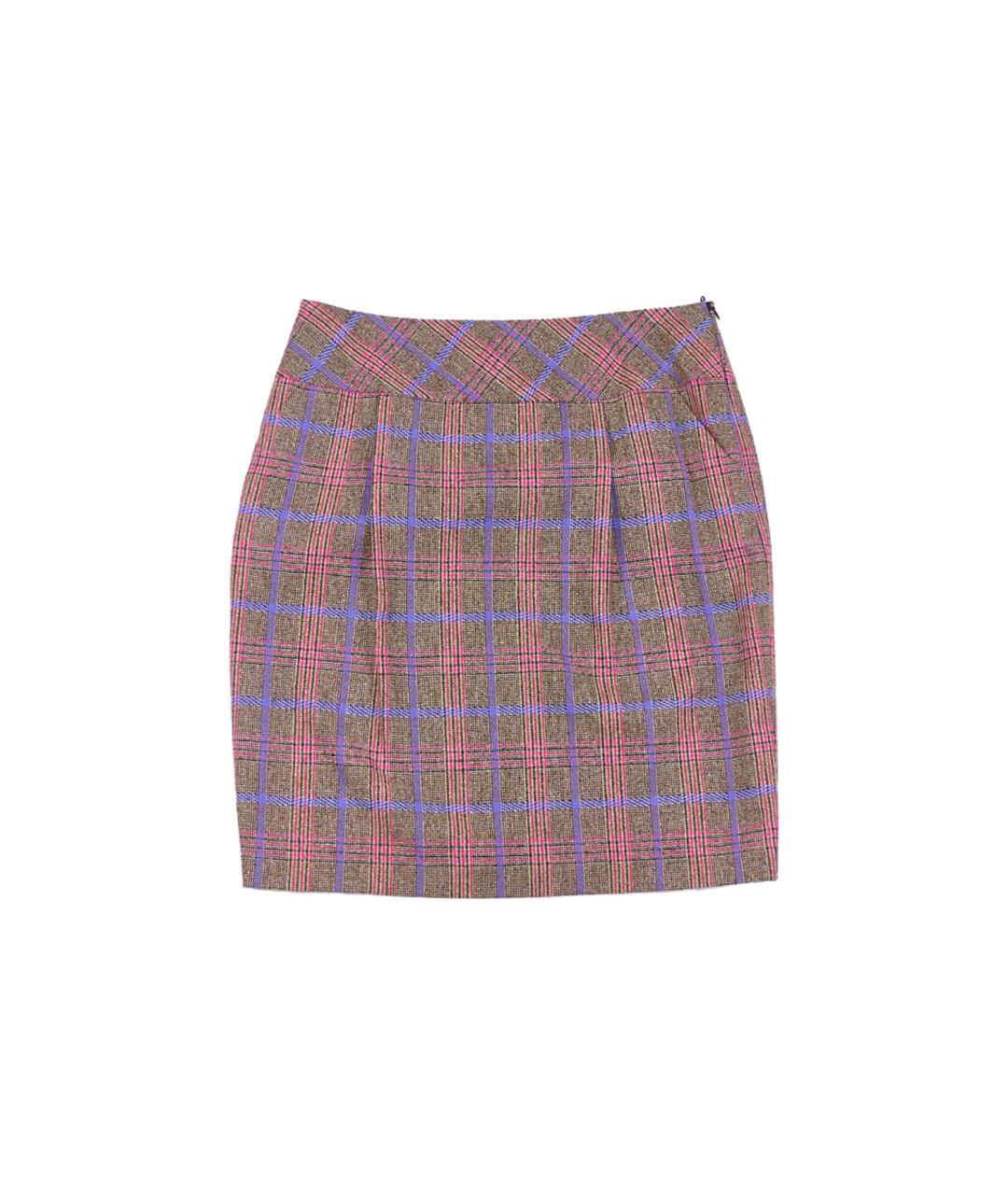 ESCADA Мульти шерстяная юбка мини, фото 1