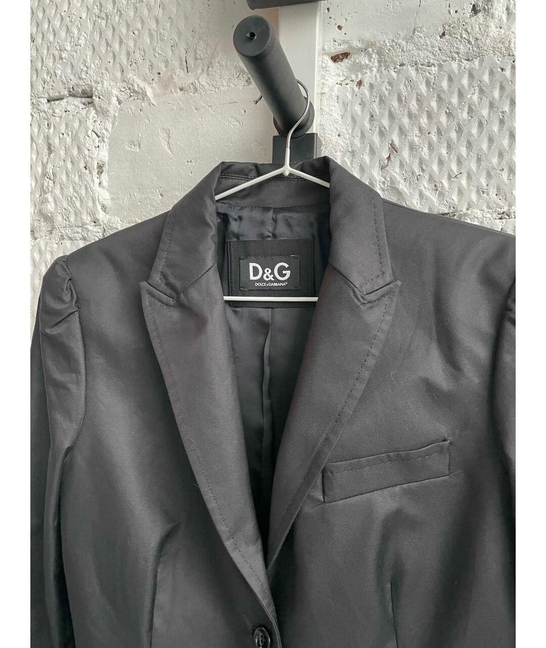 DOLCE&GABBANA Черный хлопковый жакет/пиджак, фото 5