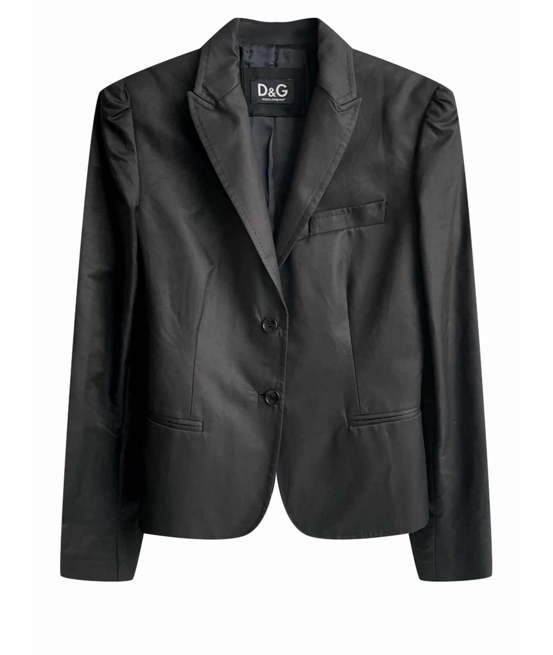 DOLCE&GABBANA Черный хлопковый жакет/пиджак, фото 1