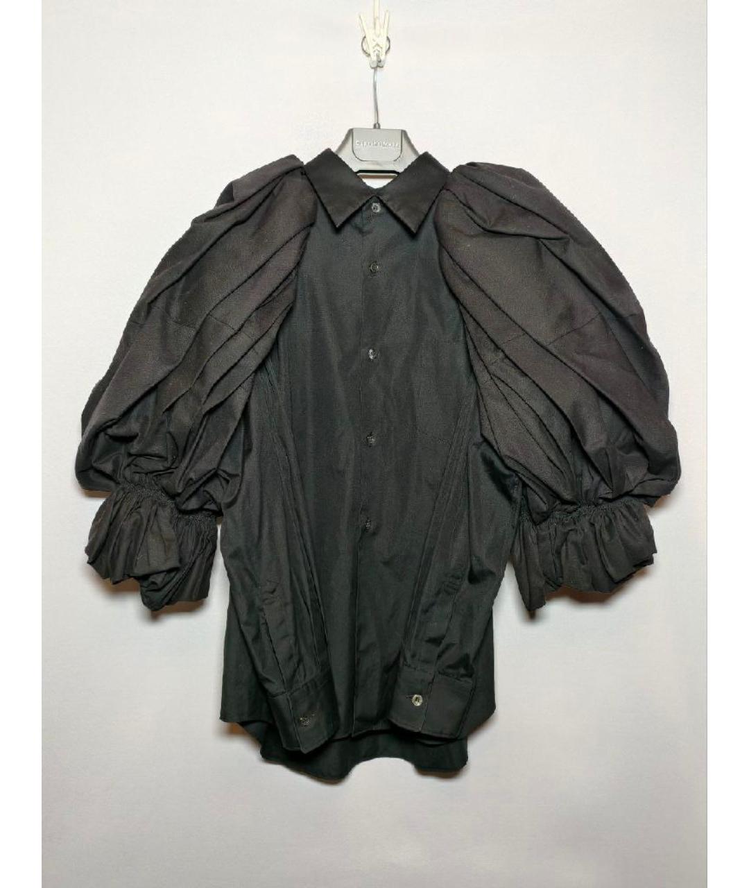 COMME DES GARÇONS Черная хлопковая рубашка, фото 3