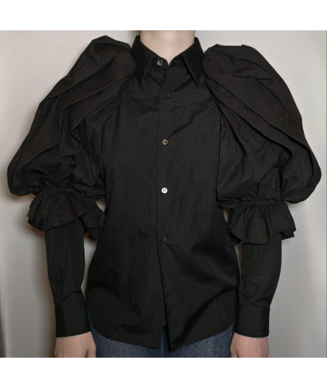 COMME DES GARÇONS Черная хлопковая рубашка, фото 2