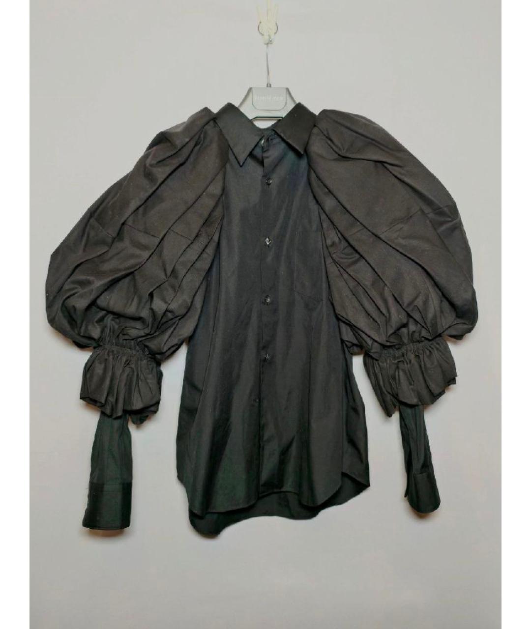 COMME DES GARÇONS Черная хлопковая рубашка, фото 9