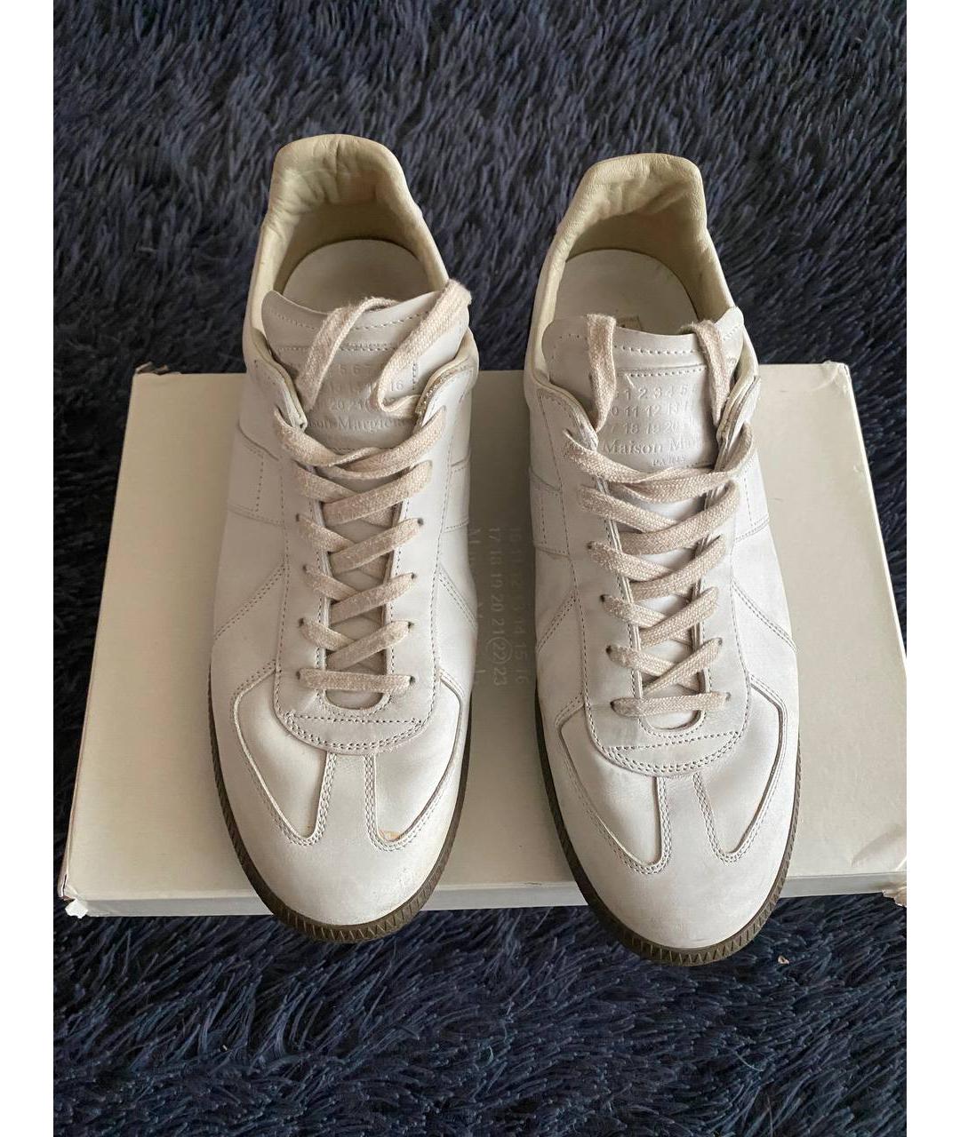 MAISON MARGIELA Белые низкие кроссовки / кеды, фото 6